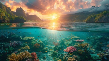 Glowing Coral Reefs & Island Paradise