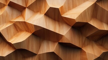 Wooden Surface with Geometric Patterns and Textures for Modern Abstract Background
