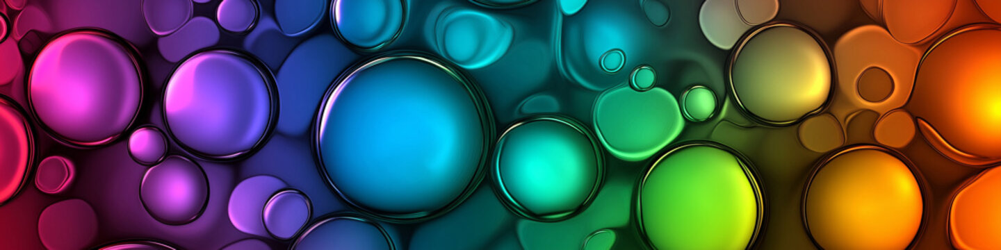 abstract background with colorful bubbles