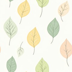 Obraz premium Repetitive seamless pattern of leaf foliage for fabric design.