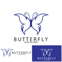 beautiful butterfly icon vector illustration template design