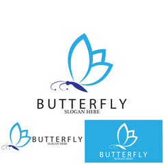beautiful butterfly icon vector illustration template design