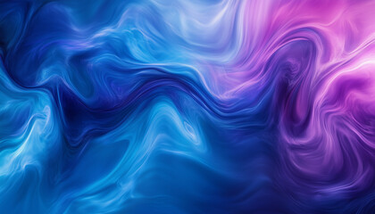 Obraz premium A high-resolution abstract wavy gradient background in vibrant blues and purples, with a soft blur effect.