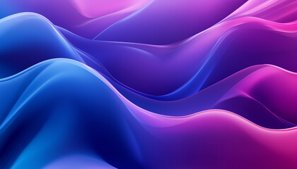 A high-resolution abstract wavy gradient background in vibrant blues and purples, with a soft blur effect.