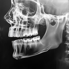 une radiographie d'un crane. IA Generative