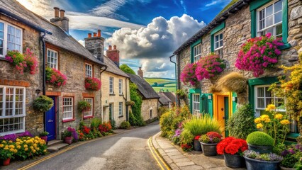 Fototapeta premium Moretonhampstead Dartmoor Devon Street Photography: Charming English Town Images
