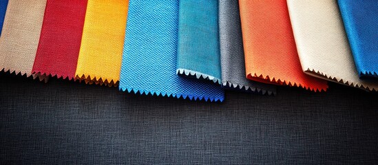 Colorful Fabric Swatch Collection for Interior Design and Fashion Textiles