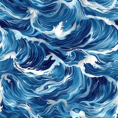 Dynamic Ocean Waves Pattern Design