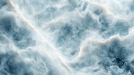 Abstract ocean wave patterns with swirling blue and white tones, evoking a sense of tranquility