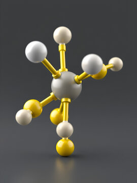 Harmaline indole alkaloid molecule. Found in Syrian rue (Peganum harmala). 3D rendering. Atoms are represented as spheres with conventional color coding.