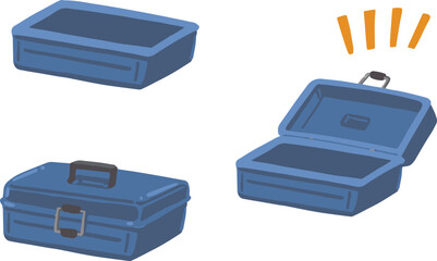 道具箱　ケース　イラストセット	