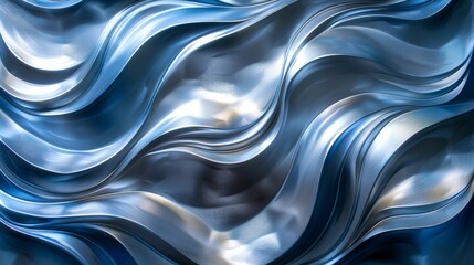 Silver Lines on Light Blue Background