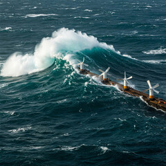 Obraz premium surfing the waves