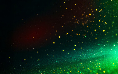 abstract green background with stars