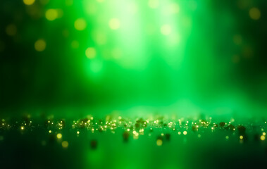 abstract green background with lights