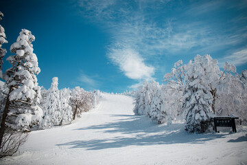Winter snow and ice in Hokkaido and Tohoku, Japan