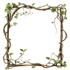 Corners leave set nature graphic isolated on transparent background