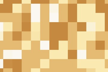 Pixelated square abstract pattern in orange and beige hues. Modern digital background concept