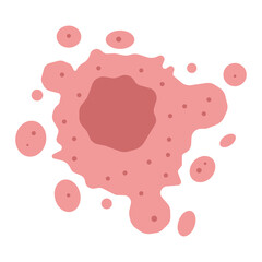 cancer cell apoptosis colored icon