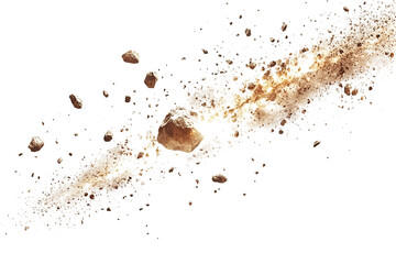 Cosmic Debris Field: A Celestial Collision Captured
