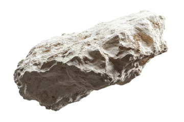 A Close-Up of a Rough, Irregularly Shaped Pumice Stone Against a Black Background
