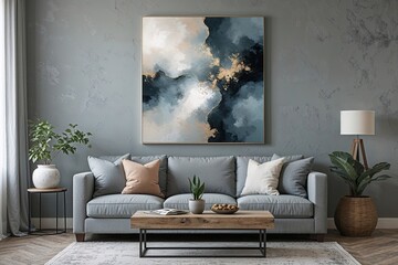 Tranquil Soft Grey Backdrop for Beautiful Abstract Art