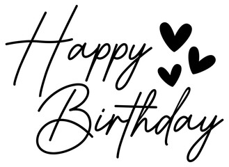 Happy Birthday | HBD Hearts | Celebratory Milestone