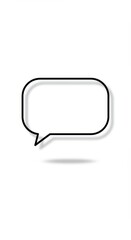 Naklejka premium Blank Speech Bubble Illustration