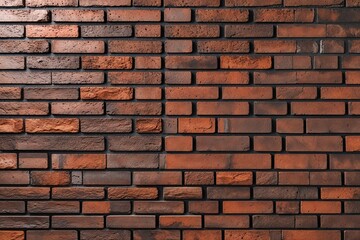 Obraz premium Textured Brown Brick Wall Composition in Broad Arrangement