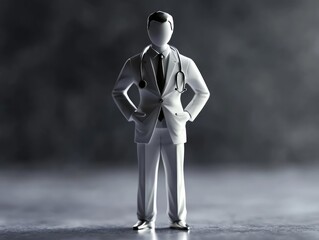 Obraz premium Innovative Health Insurance Concept Visualizing Financial Security and Medical Service Benefits Through Symbolic Icons and Professional Business Imagery