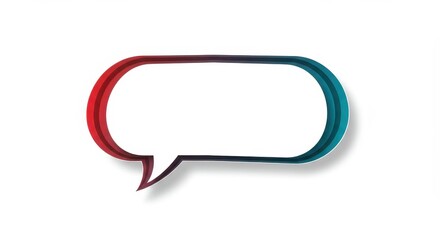 Naklejka premium Abstract Colorful Speech Bubble Design