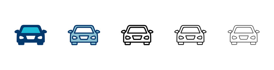 Obraz premium Car icon vector isolated on white background. Car icon vector.