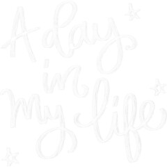 A Day In My Life Vlog Title Lettering