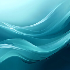 Obraz premium Abstract wave background shows movement and feels calm, creating soothing visual experience with blue, and teal color palette