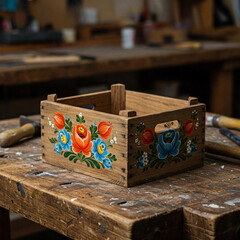 old wooden box