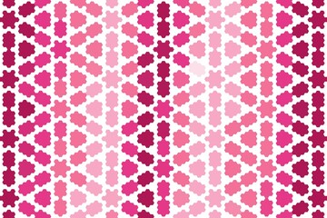 Abstract hexagonal mosaic in pastel and dark pink tones. Modern geometric background concept