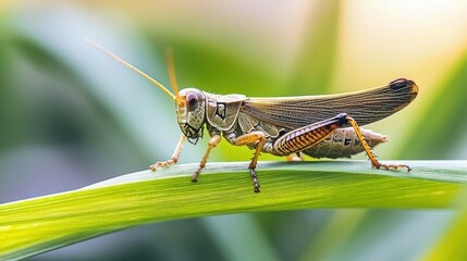 Grasshopper closeup view