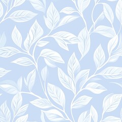 Fototapeta premium Repetitive seamless pattern of leaf foliage for fabric design.