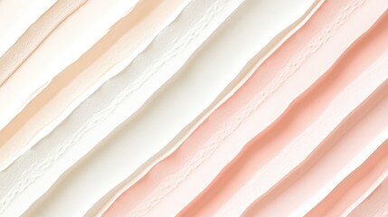 A pastel pink striped wallpaper with soft hues and light shadows, offering ample copy space for creative design.