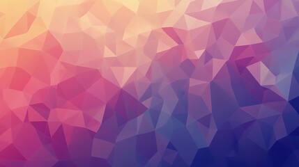 Obraz premium Abstract low poly background featuring a gradient of colors in polygons