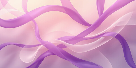 Obraz premium Iridescent Abstractions: Futuristic Shapes and Violet Tones for Digital Wallpaper