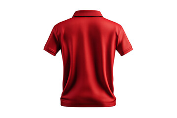 Red Polo Shirt Back View:  High-Quality Apparel Design
