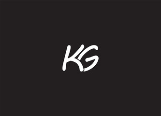 KG creative letter logo design and abstract logo