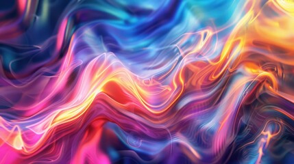 Fototapeta premium Vibrant Abstract Swirls of Color