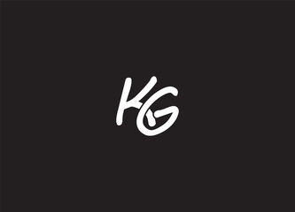 KG creative letter logo design and abstract logo