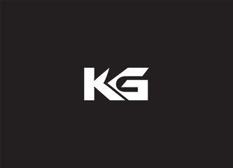 KG creative letter logo design and abstract logo