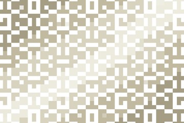 Soft brown and beige pixelated abstract pattern with digital block elements. Modern texture concept