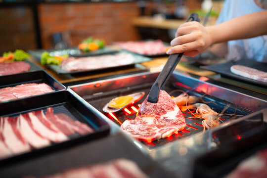 Fresh set for Japanese-style BBQ and Shabu Shabu, perfect for menu creations