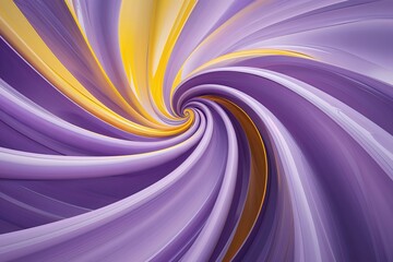 Obraz premium Stunning Contemporary Art Featuring Lavender and Yellow Harmony in Dynamic Flow