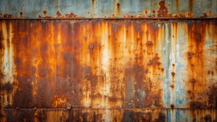 Oxidized Metal Surface Texture A Detailed Study of Rust and Corrosion Patterns on a Metallic Sheet
